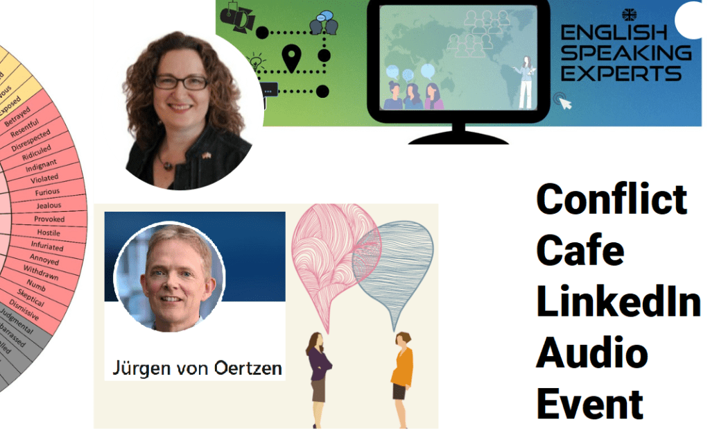 Conflict Cafe 5th October 2022 at 16.00 via LinkedIn Audio Events